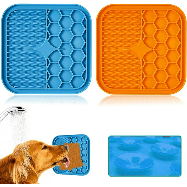 GoXteam 2PCS Licking Mat for Dogs and Cats, Lick Mats with Suction