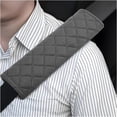 thumbnail image 1 of GoXteam 4 Pack Gray Seat Belt Cover Extra Long Seat Belt Pads for Car Seatbelt Protector Soft Comfort Safe Belt Shoulder Strap Covers Harness Pads Helps Protect Your Neck and Shoulder, 1 of 7