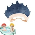 thumbnail image 1 of GoXteam Baby Shower Cap, Waterproof Shampoo Hat for Children Girls Boys Protect Ears Eyes, Adjustable Silicone Hair Washing Visor Bathing Hat for Toddler, Baby, Kids, Children, Blue, 1 of 7