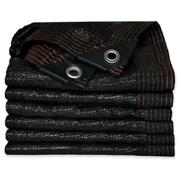 GoXteam Black Shade Cloth 16.5 x 10 FT Mesh Tarp with Grommets for Garden Patio, Plant Shading, Greenhouse, Pergola, Chicken Coop, Dog Kennel, Lawn