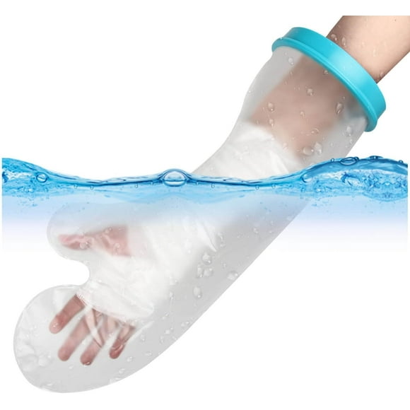 GoXteam Cast Covers for Shower Arm, Waterproof Cast Covers for Shower Arm, Reusable Adult Half Arm Cast Covers for Shower Sleeve Bag Wound Arms, Hands, Elbow, Wrist, Finger