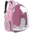thumbnail image 1 of GoXteam Cat Carrier Backpack, Space Capsule Pet Bag, Pets and Small Dogs, Airline-Approved, Designed for Travel, Hiking, Walking & Outdoor, Pink, 1 of 8