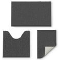 thumbnail image 1 of GoXteam Dark Gray Bathroom Rug Set 3 Pieces Ultra Soft, Non Slip Chenille Toilet Mat, Absorbent Plush Shaggy Bath Mats for Bathroom, Bedroom, Kitchen, 1 of 7