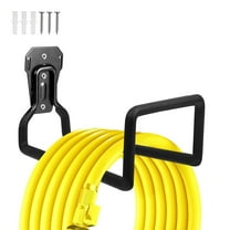 GoXteam Garden Hose Holder Wall Mount, Heavy Duty Water Hose Holders for Outside, Metal Hose Reel Sturdy Hooks for Garden