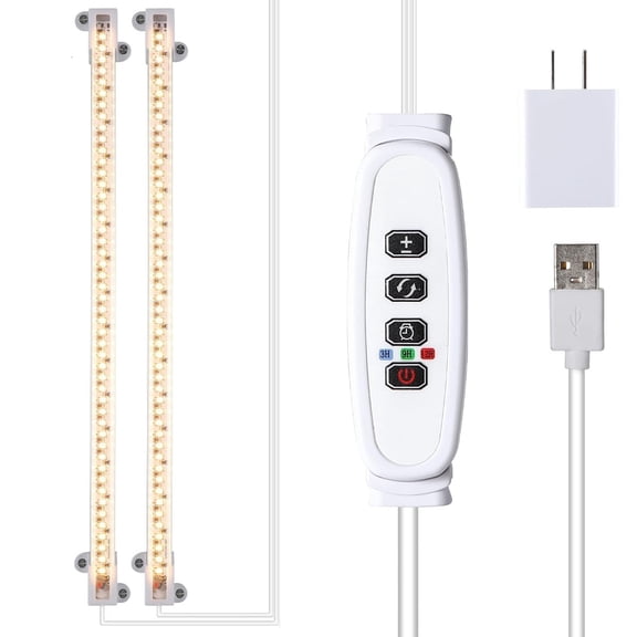 GoXteam Grow Lights for Indoor Plants, Full Spectrum Plant Growth Light, Plant Lights for Indoor Growing 10 Level Dimmable & 3 9 12 Hours Auto Timer