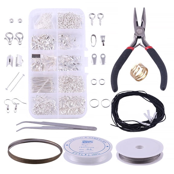 GoXteam Jewelry Making Supplies Kit, Luxury Jewelry Repair Tool with Accessories, Jewelry Pliers Jewelry Findings and Beading Wires for Jewelry Repair