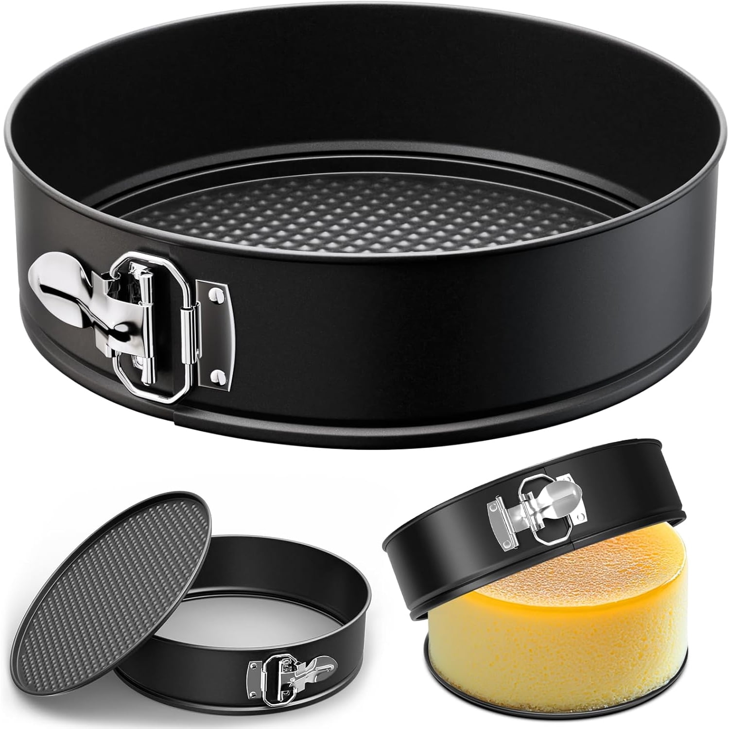 GoXteam Non-stick Bakeware Springform Baking Pan/ Springform Cake Pan ...