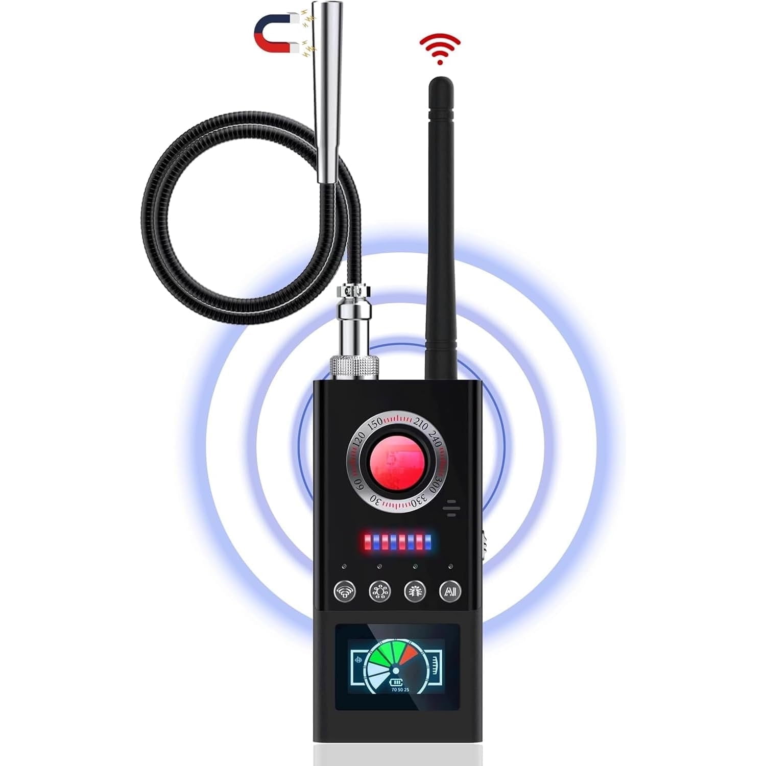 GoXteam Pro Hidden Devices Detector 4 in 1 Anti Spy Gadget with GPS Tracker