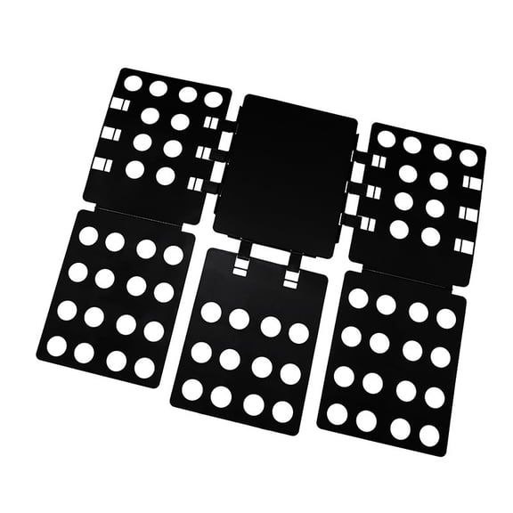 GoXteam Shirt Folding Board T-Shirt Folder Clothes Folder Laundry Organizer Helper for Adult Clothing Durable Plastic Folding Tool, Black