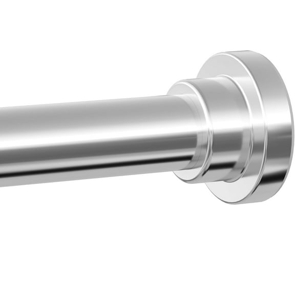 GoXteam Shower Curtain Rod 27 to 79 Inch, Never Rust Non-Slip Spring Tension Curtain Rod No Drilling Stainless Steel Telescoping Rod, Silver