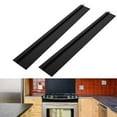 thumbnail image 1 of GoXteam Silicone Stove Gap Covers (2 Pack), Oven Gap Filler, Heat Resistant Stove Gap Filler, Seal Gap between Stovetop and Counter, Easy Clean (25inch, Black), 1 of 7