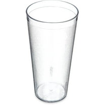 GoXteam Stackable Tumbler Beverage Cup, Stackable Cups, Break-Resistant Plastic, (20oz, Clear, Set of 12)