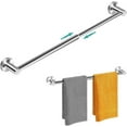 thumbnail image 1 of GoXteam Towel Bar Adjustable Bathroom Towel Holder Rod from 14.5-25 Inch Single Towel Racks, Wall Mount Towel Rail, Towel Hanger Hook for Bathroom, Kitchen(Brushed Stainless Steel), 1 of 7