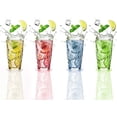 thumbnail image 1 of GoXteam Unbreakable Drinking Glasses Dishwasher Safe Acrylic Glasses Drinkware BPA Free Hard Plastic Cups Reusable Kitchen Water Glasses Drinking Set of 4 (4 Colors, 17oz), 1 of 7