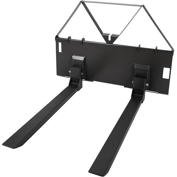 GoYashion 46" Skid Steer Pallet Forks, Heavy Duty 3200 lbs Capacity Skid Steer Forks Attachment for Tractors and Loaders, Quick Attach Mount