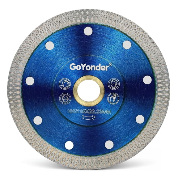 GoYonder 4 Inch Tile Blade, Super Thin Diamond Saw Blade for Cutting Porcelain Tiles, Granite Marble Ceramics (4")
