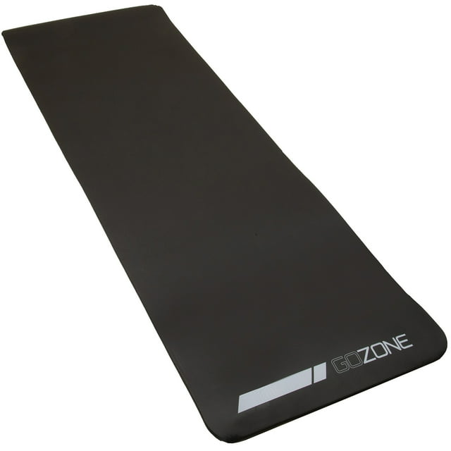 GoZone MultiPurpose 1/2 Inch Yoga Mat with Carrying Strap, Black