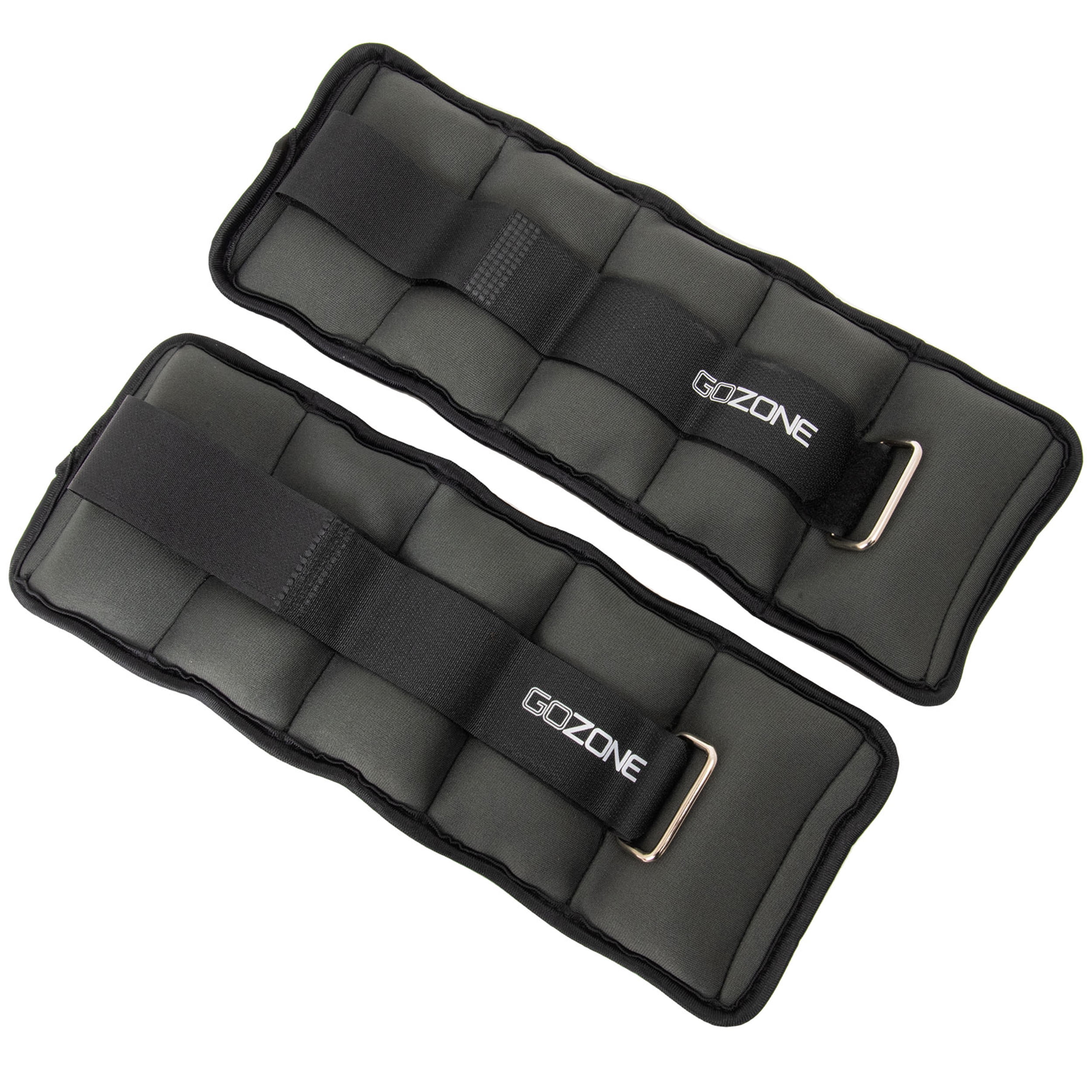 GoZone Pair of Adjustable Ankle or Wrist Weights 2lbs Each for Exercise