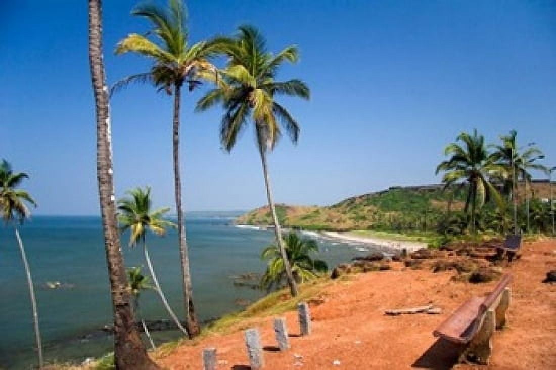Goa India Big and Little Vagator beaches Canvas Art - Micah Wright DanitaDelimont (36 x 24)
