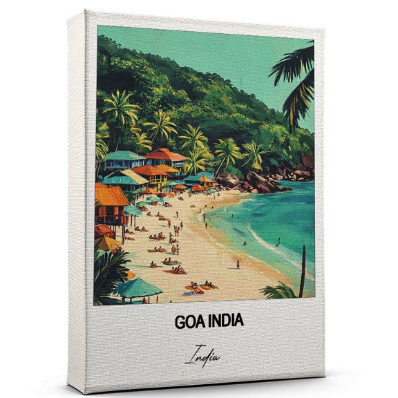Goa India Travel Print on Canvas India Canvas Great for Travel Enthusiasts, Perfect for Home & Office Decor