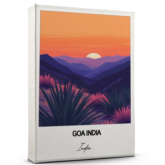 Goa India Travel Wall Canvas Elegant and Cultural Art Print India Canvas Print Ideal Gift for Travel Lovers