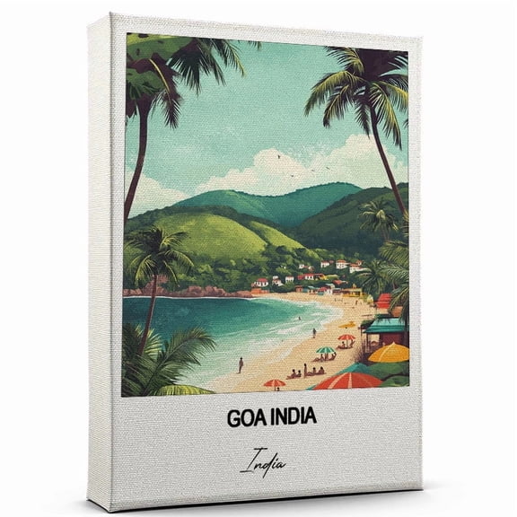 Goa India Travel Wall Decor Scenic Travel Canvas Print of India Canvas Beautiful Gift for Home, Office, or Living Space