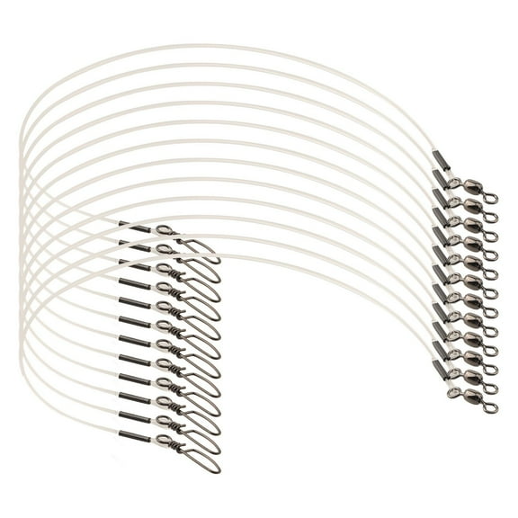 Goader 20LB-80LB Fluorocarbon Fishing Leader for Saltwater Freshwater with Twists Snap - for Outdoor