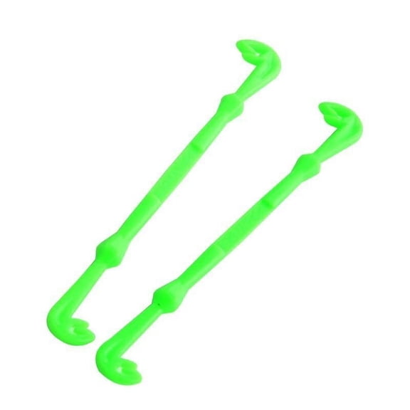 Goader 2pcs High Quality Plastic Hook Yellow/Green For Sea Fishing Hook 15cm - for Outdoor