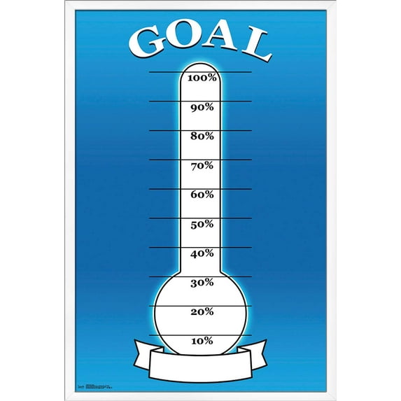 Goal Chart Wall Poster, 22.375" x 34", Framed