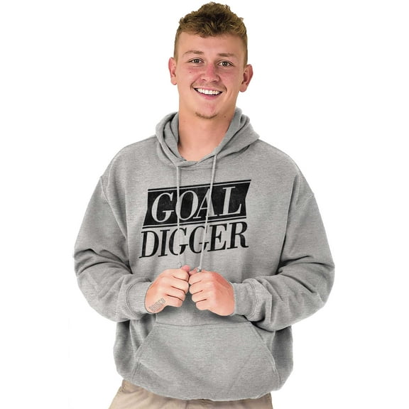 Goal Digger Overachiever Funny Hoodie Sweatshirt Women Men Brisco Brands S