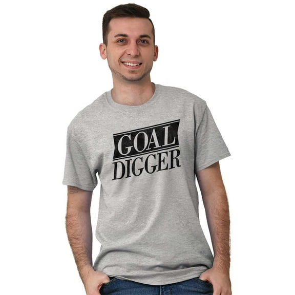 Goal Digger Overachiever Funny Men's Graphic T Shirt Tees Brisco Brands X