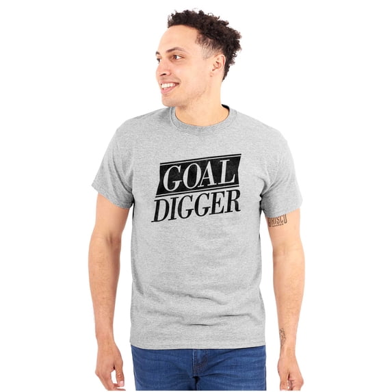 Goal Digger Overachiever Funny Men's Graphic T Shirt Tees Brisco Brands X