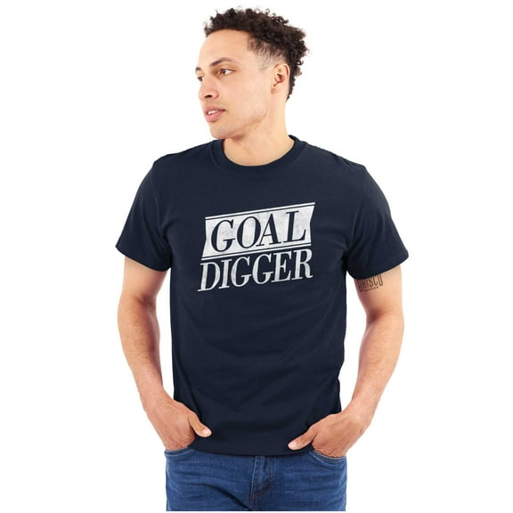 Goal Digger Overachiever Funny Plus Size Crewneck Graphic Tee Shirt Brisco Brands 2X