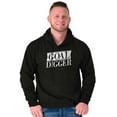 thumbnail image 1 of Goal Digger Overachiever Funny Unisex Plus Fleece Graphic Hoodie Brisco Brands 2X, 1 of 5