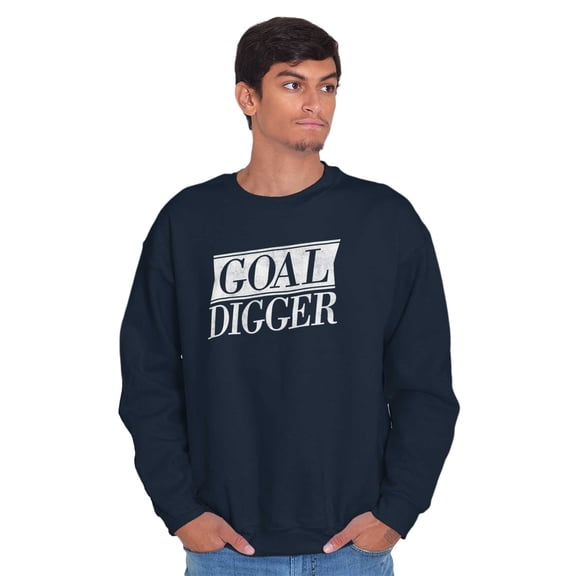Goal Digger Overachiever Funny Unisex Plus Fleece Graphic Sweatshirt Brisco Brands 3X