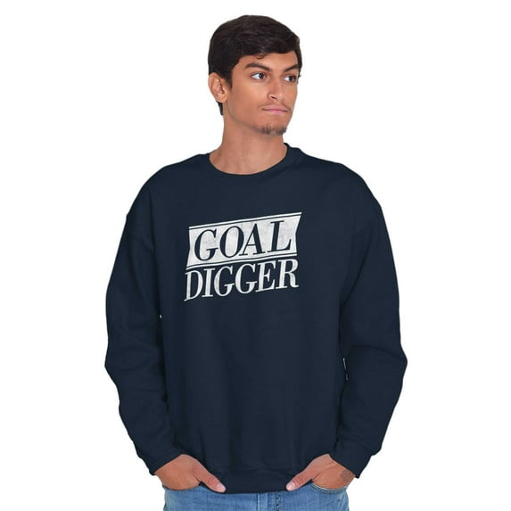 Goal Digger Overachiever Funny Unisex Plus Fleece Graphic Sweatshirt Brisco Brands 3X