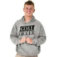 thumbnail image 1 of Goal Digger Overachiever Funny Unisex Plus Fleece Graphic Hoodie Brisco Brands 3X, 1 of 5