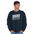 thumbnail image 1 of Goal Digger Overachiever Funny Unisex Plus Fleece Graphic Sweatshirt Brisco Brands 5X, 1 of 5