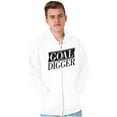 thumbnail image 1 of Goal Digger Overachiever Funny Unisex Fleece Graphic Zip Up Hoodie Brisco Brands 4X, 1 of 5