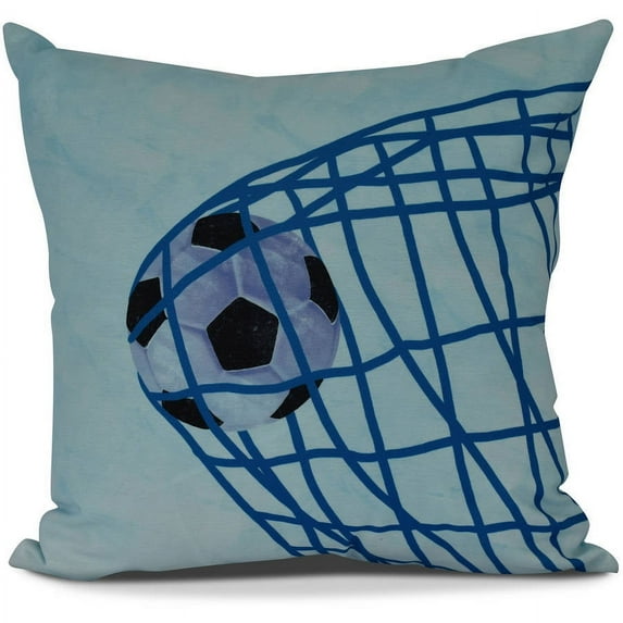 Goal! Geometric Print Outdoor Pillow