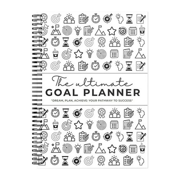 Goal Setting Planner, Daily Productivity Journal for Motivation, Time Management, Task Tracking