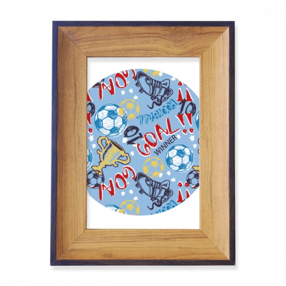 Goal Soccer Football Sports Winner Photo Frame Exhibition Display Art Desktop Painting
