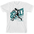 thumbnail image 1 of "Goal!" Soccer Sports Youth White Crew Neck Short Sleeve Tee-Medium, 1 of 2