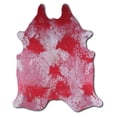 thumbnail image 1 of Goal Tie Dye cowhide rugs for sale DISTRESSED RED wholesale cowhides area rug, 1 of 1