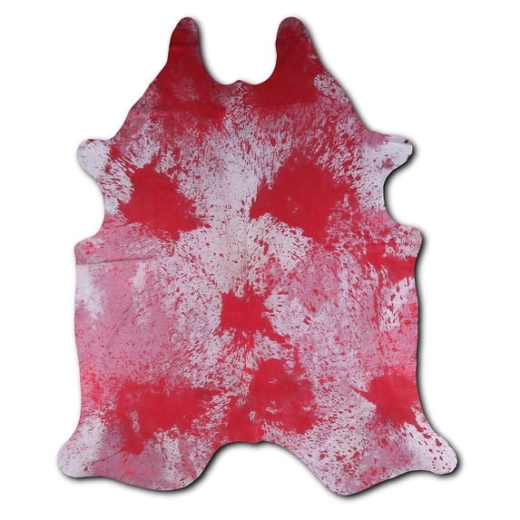 Goal Tie Dye cowhide rugs for sale DISTRESSED RED wholesale cowhides area rug