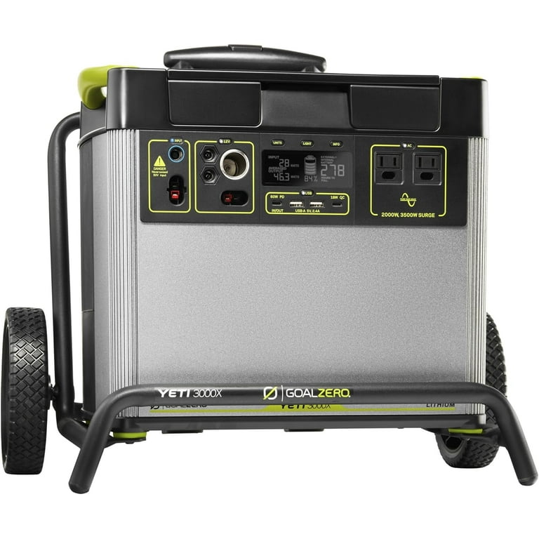 Goal Zero Yeti 3000X Solar Portable Power Station, Rechargeable