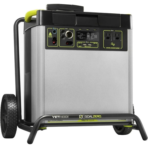 Goal Zero Yeti 6000X Portable Power Station 6071Wh Battery Generator for Home Backup, Camping