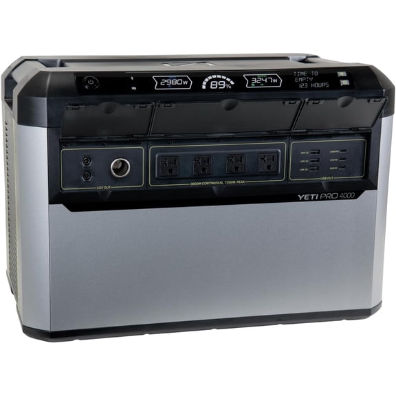 Goal Zero Yeti PRO 4000Wh Portable Power Stations, 3600W Out, Expandable Solar Generator Home Backup