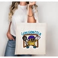 thumbnail image 1 of Goalgonzola Meme Funny Cheese Food Pun Soccer Goal Sport Tote Bag, a gift just for you, 1 of 4