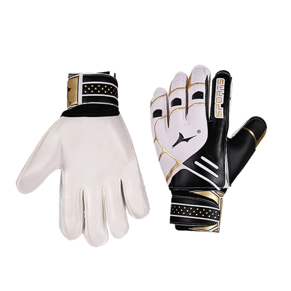 Goalkeeper Hand Injuries Goalie Goalkeeper Soccer Gloves 4MM Grip Latex Finger Support Prevent ...